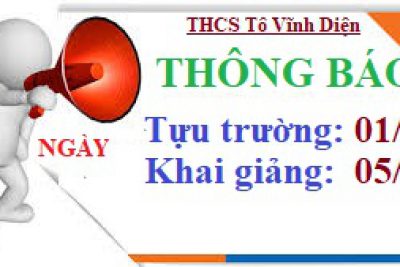 Thông báo HS ngày tựu trường – Khai giảng năm học 2021-2022